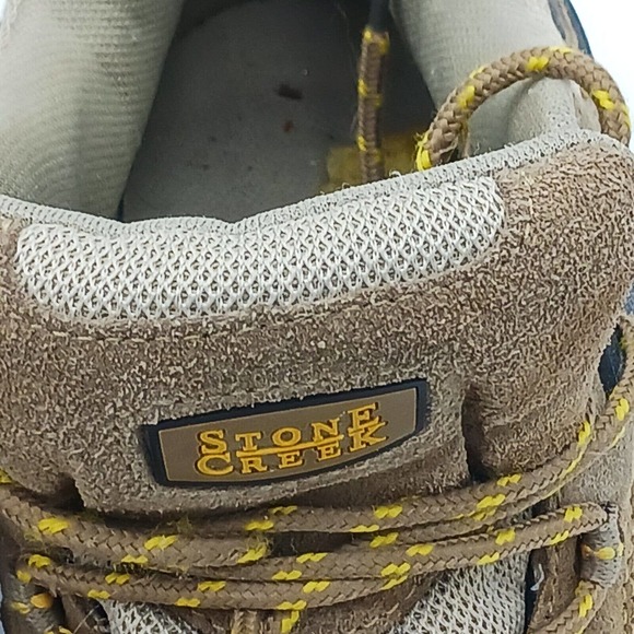 Stone Creek Suede Leather Upper Men's Sneaker Shoes Tan / Black Sz: 13 - Picture 8 of 16